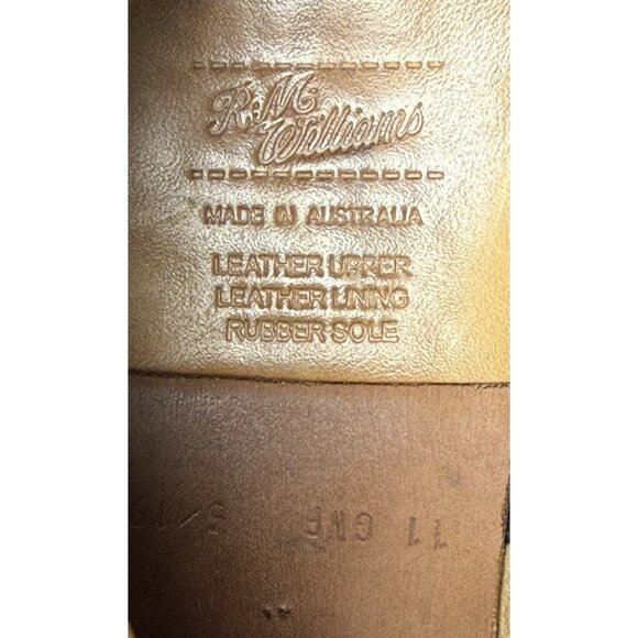 RM Williams Mens Comfort Chelsea Boots Size UK 11 G US 12 Black Rubber Sole - Picture 8 of 16